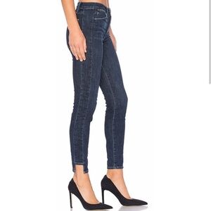 Frame Le High Rise Skinny Side Step Hem Jeans 28